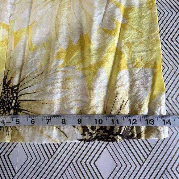 H&M Sunflower Jumpsuit Sz L Playsuit Romper Trouser Wide Leg Yellow Floral - Picture 9 of 11